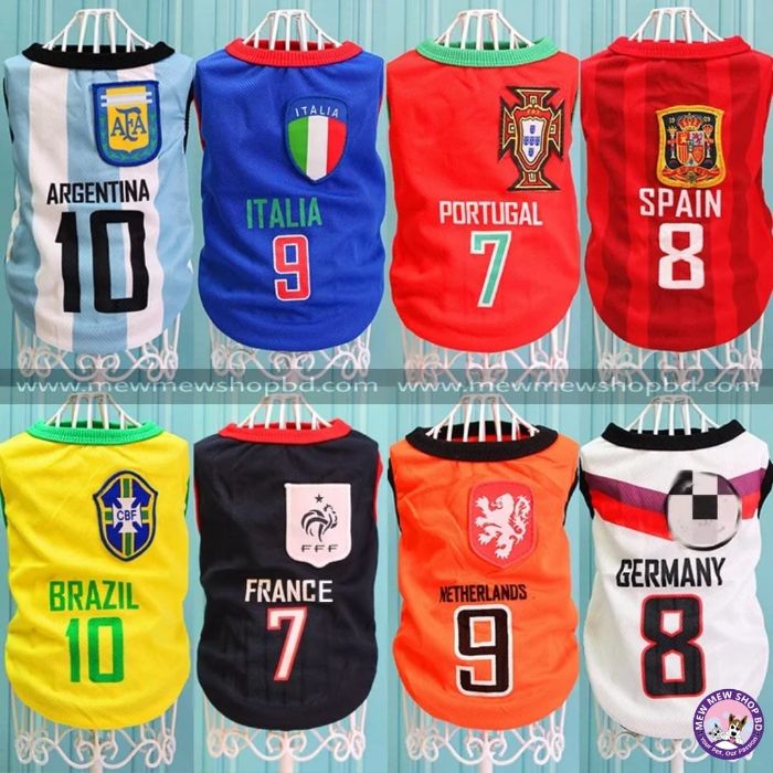 Pet Cat Sleeveless Football Team Jersey Dress / Tshirts ( No Exchange)