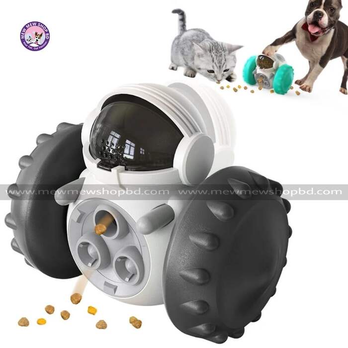 Robot Shape Pet Cat , Puppy & Dog Food Education Toy or Teaser
