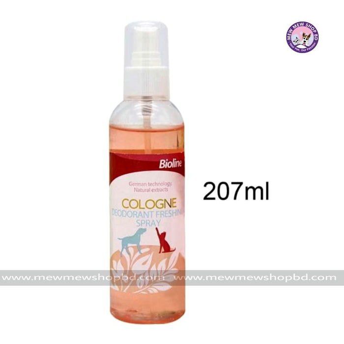 Bioline Pet Large Perfume || Cologne Flavor || Deodorant Freshing Spray Cats & Dogs Perfume — 207ml