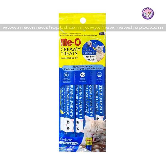 Me-O Meo Creamy Treat Chicken & Liver with goat milk Flavour
