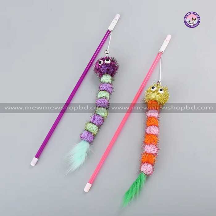 Caterpillar Teaser Toy for Pet Cat Interactive Toy for Teasing