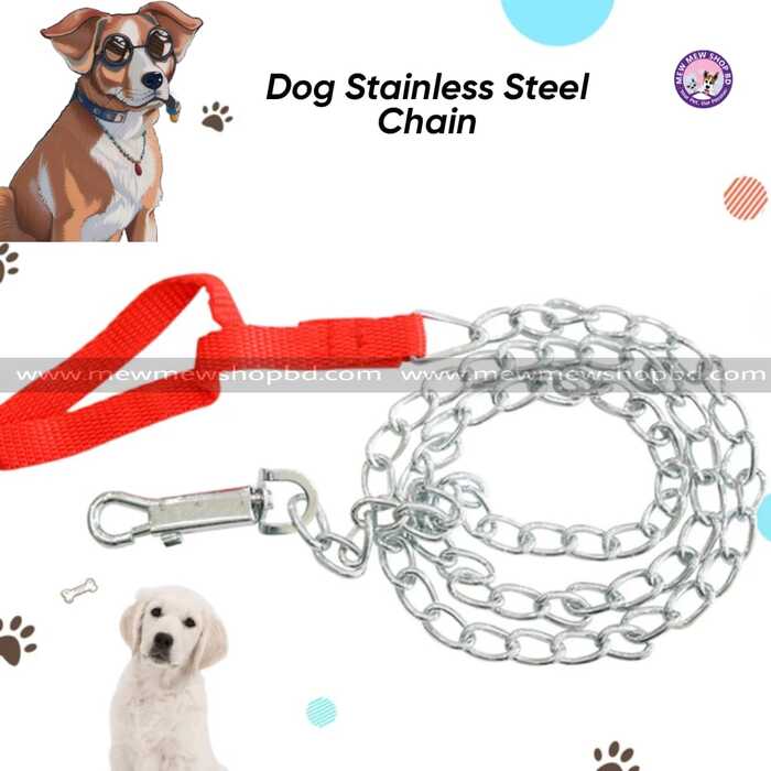 BOHU Branded Stainless Steel Pet Dog, Puppy, Monkey & Animal Chain Leash