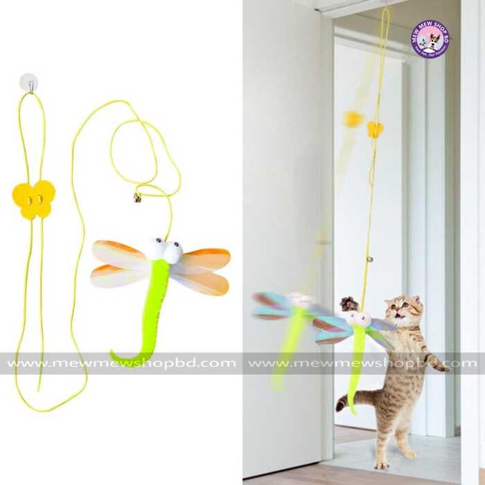 Cat Toys Interactive Hopper Toy Retractable Hanging Door Type for Indoor Door