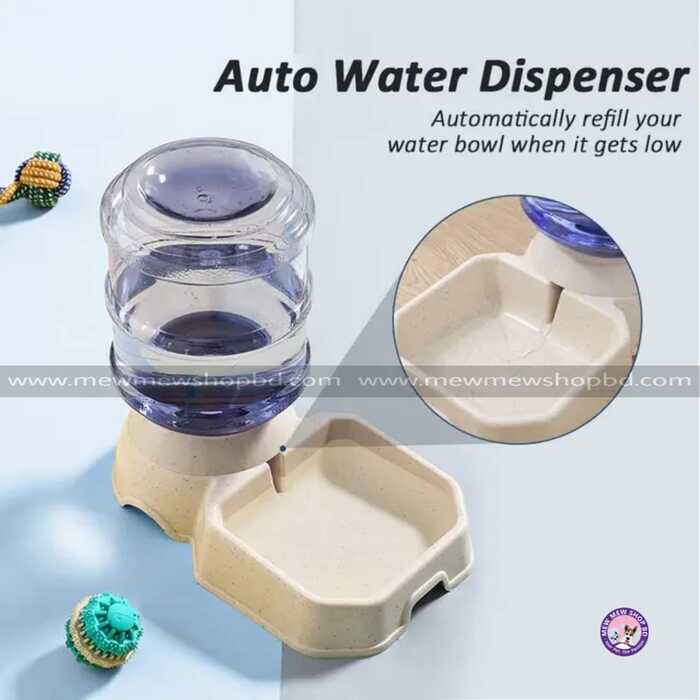 2.4L Large Capacity Pet Automatic Drinking Water Dispenser Plastic Bowl for Pet Cat Dog