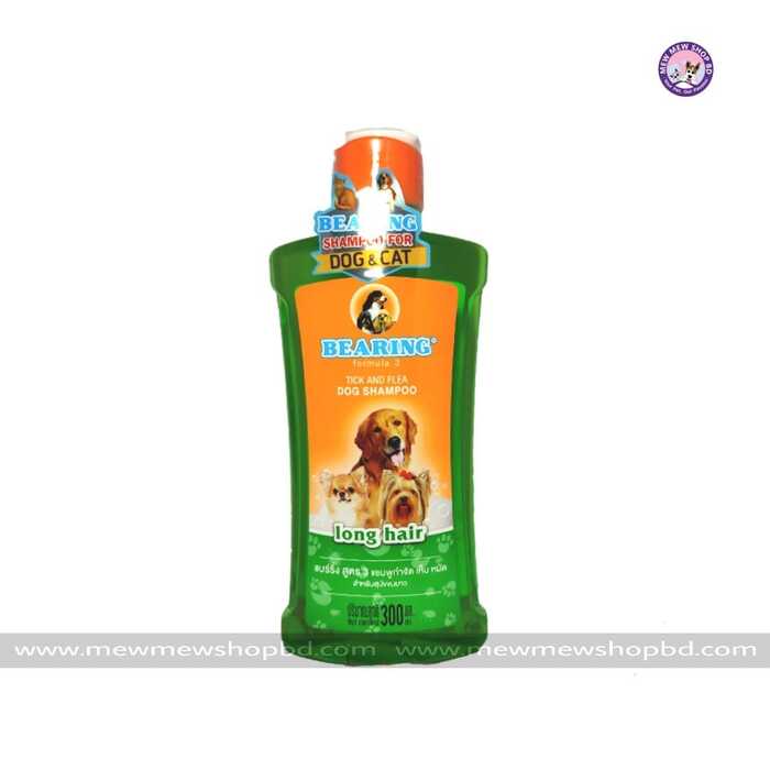 BEARING Long Hair Tick and Flea Shampoo for Cats & Dogs 300ml