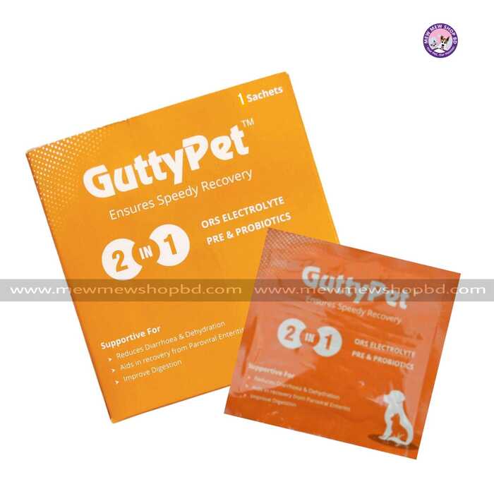 Gutty Pet Ors Electrolyte, Pre & Probiotics Sachets
