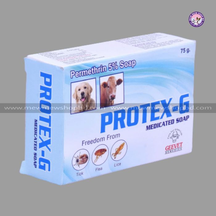 PROTEX-G Tick and Flea Soap for Cats & Dogs