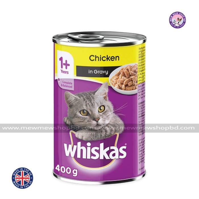 Whiskas Adult Can Food Chicken in Gravy 400g [UK]