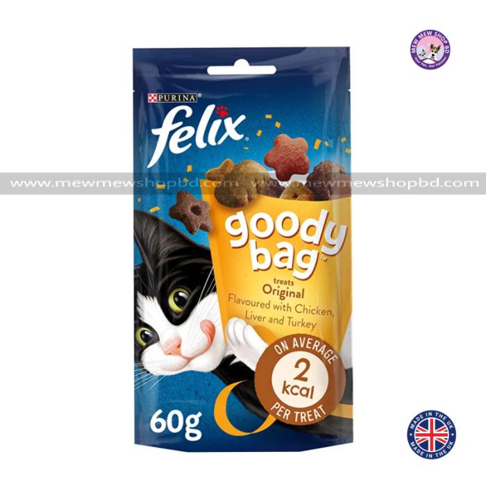 Felix Goody Bag Cat Treats Original Mix 60g (UK)
