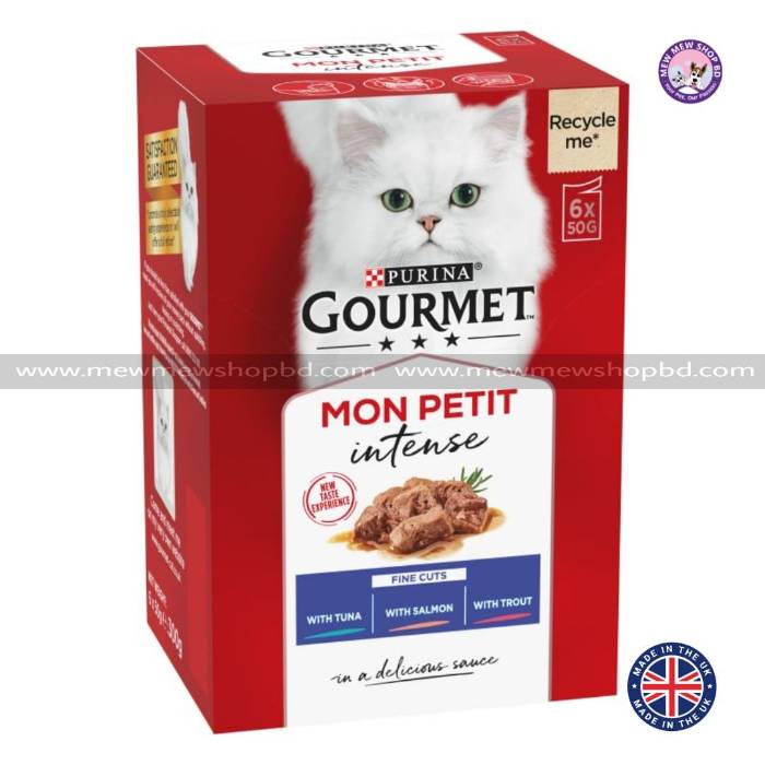Purina Gourmet Mon Petit Fish Variety Wet Cat Food 6x50g (UK)