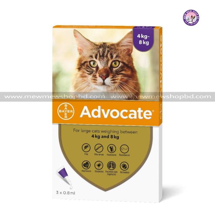 Advocate Spot-On Solution for Small Cats & Ferrets 0.8ml (1tube)