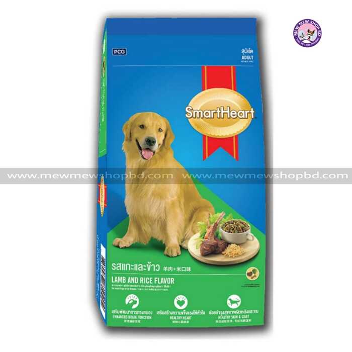 SmartHeart Adult Dog Dry Food with Lamb & Rice Flavor 7kg