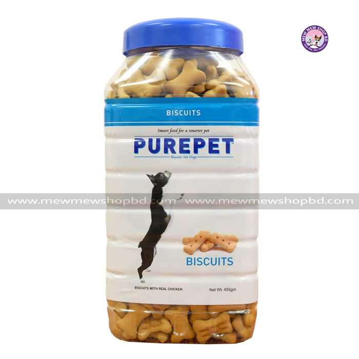 Purepet Milk Flavor with  Real Chicken Biscuit for Dog 455g