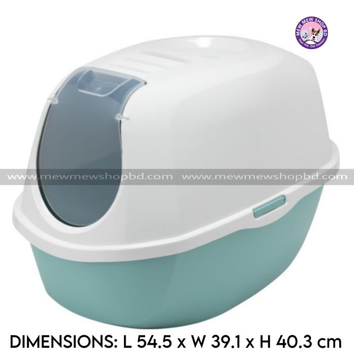 Moderna Smart Closed Cat Litter Box Coral Blue (Inside Dhaka Only)