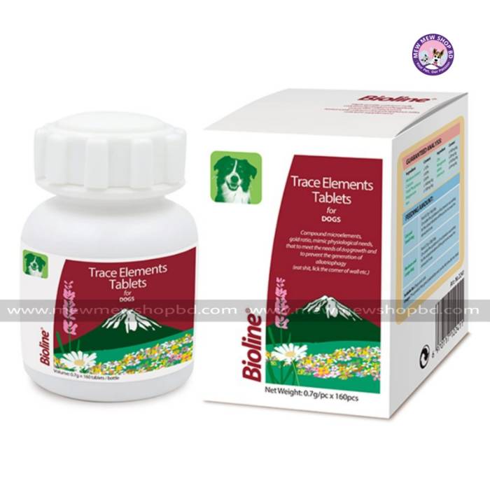Bioline Trace Elements Tablets 160Tabs