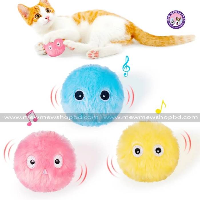 Smart Interactive Catnip Training Ball with Animal Chirping Sound