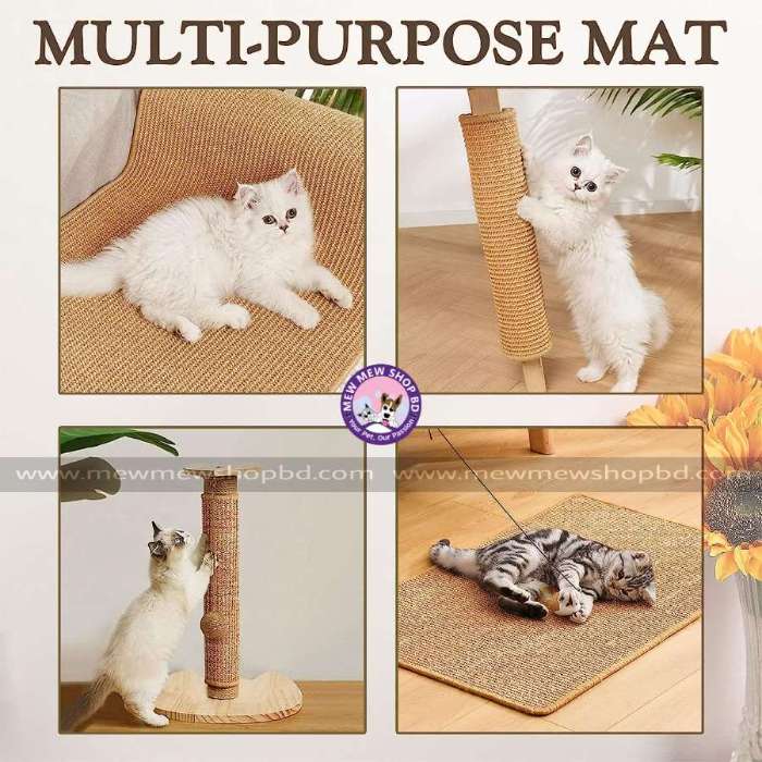Multipurpose Sisal Scratcher Thickened Cat Scratching Pad mat for Home Living Room 30*40cm