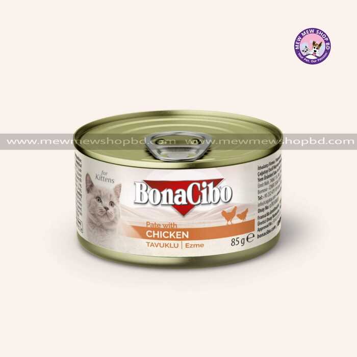 Bonacibo Kitten Canned Cat Food Chicken 85g