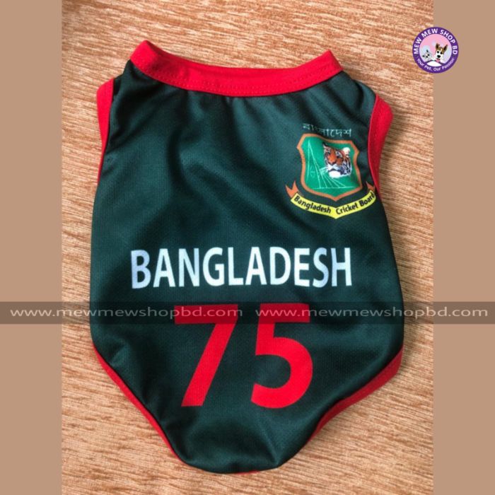Bangladesh Cricket World Cup Dress / Jersey for Pet Cat & Puppy ( No Exchange )
