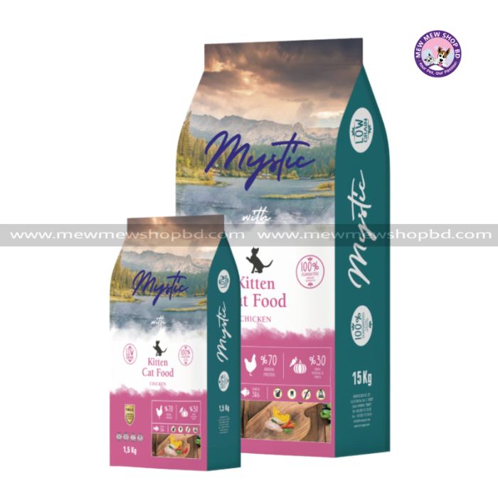 Mystic Kitten Low Grain Chicken Dry Cat Food 1.5kg
