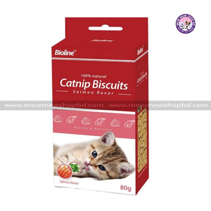Bioline Catnip Biscuits Salmon 80g