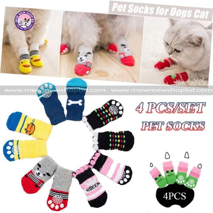 Durable Pet Cat & Puppy Socks for Walking