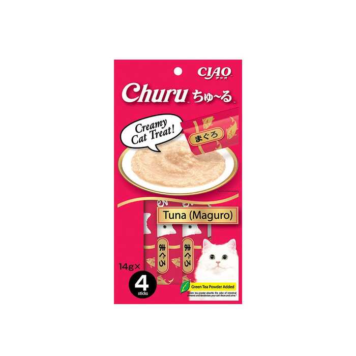 CIAO Churu Creamy Cat Treat Tuna Maguro 14gX4