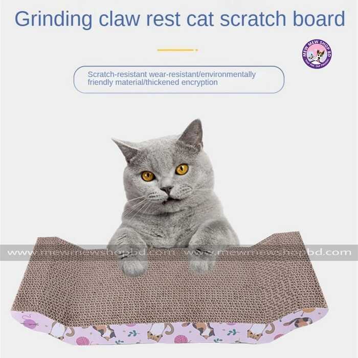 Arch Bridge Cat Scratcher Board for scratching with free Catnip Powder