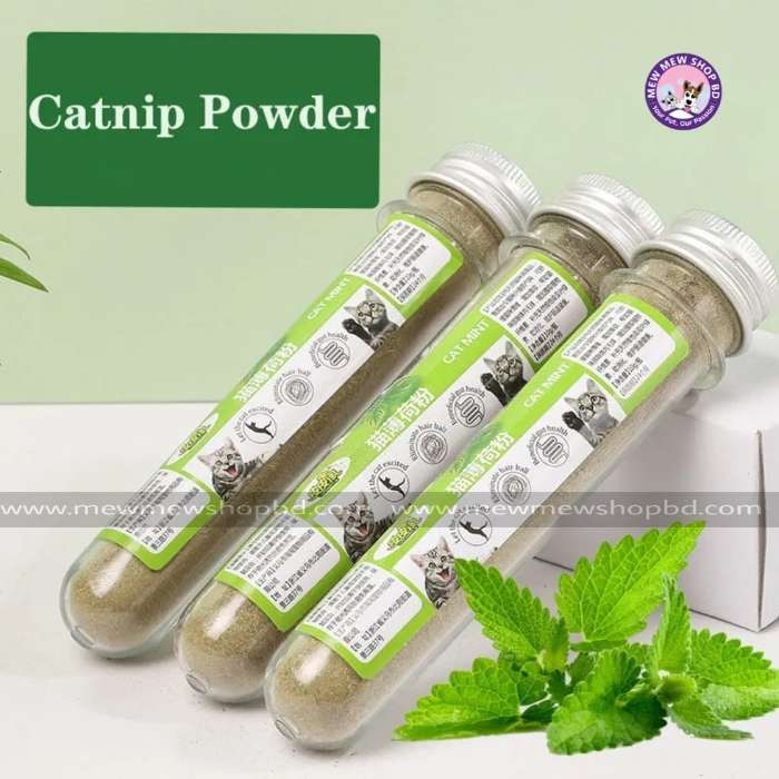 100% Natural Premium Mashed & Edible Catnip/Catmint Powder for Pet cat 10g