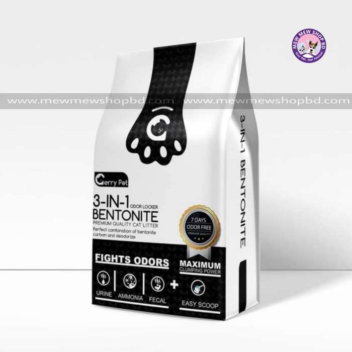 Gerry Pet Bentonite Cat Litter Carbon and Deodorize 20L( Outside Dhaka)