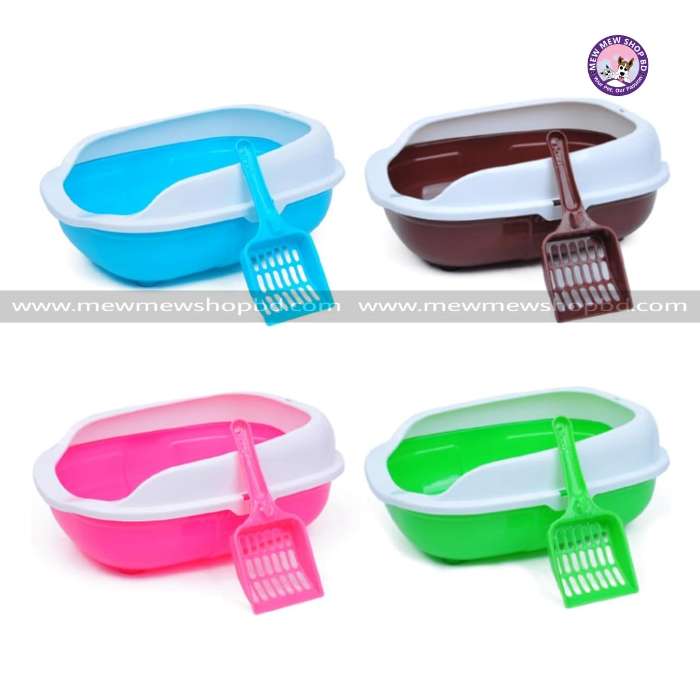 Regular Litter Box with Scoop for Pet Cat