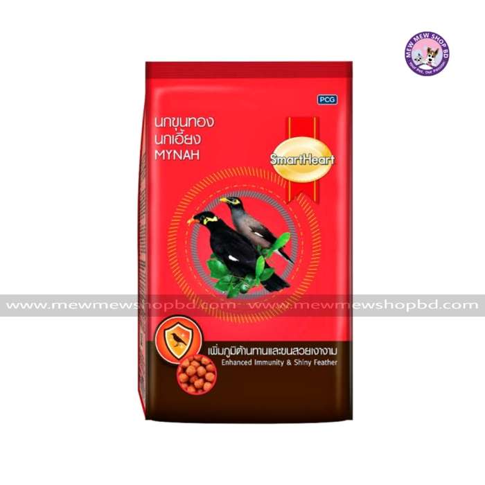 SmartHeart Mynah Enhanced Immunity & Shiny Feather Bird Food 1kg