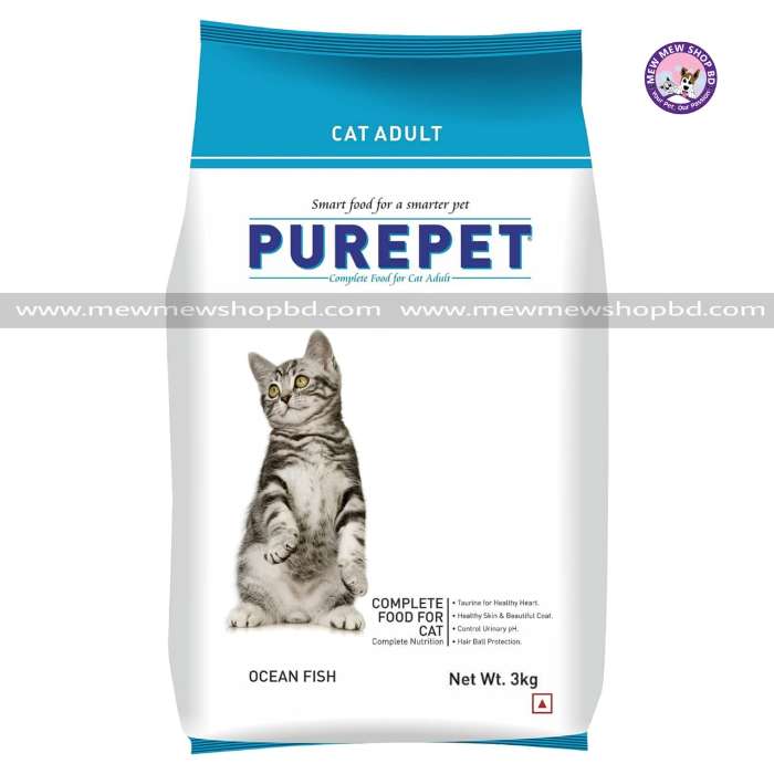 Purepet Ocean Fish Adult Dry Cat Food 3 kg