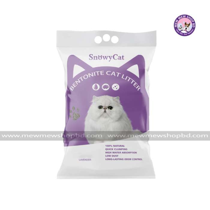 SnowyCat Bentonite Cat Litter 25L (Only For Outside Dhaka)
