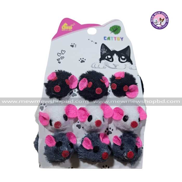 9pcs set Funny Mouse Plush Toys for Cat Soft Mouse Toy with Tail Cat Interactive Cat Supplies