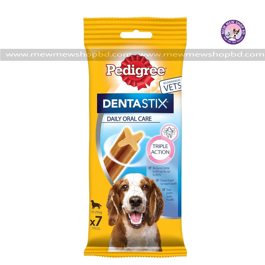 Pedigree Dentastix Daily Medium Adult Dog Treats x7Pcs