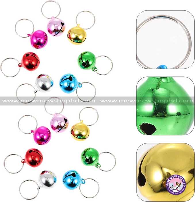 Single Colour Ringing Bell with Ring for Pet Cat & Puppy Collar