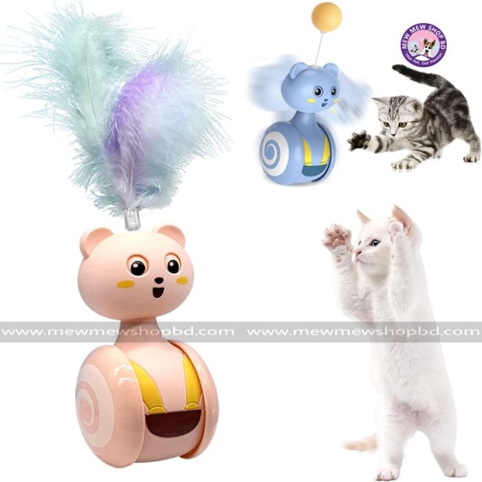 Funny Colourful Bumble Cartoon Tumbler Toy for Pet Cat Playing