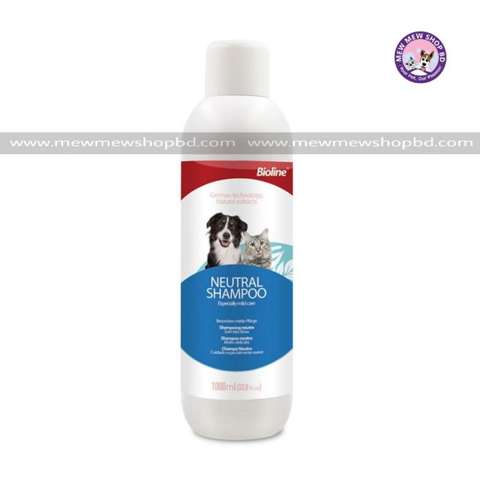 BIOLINE NEUTRAL Shampoo Especially Mild Care for Cats and Dogs 1000ml