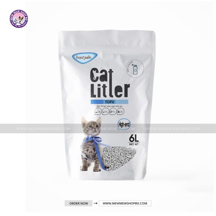 Haosen Tofu cat Litter for Pet Cat 6L