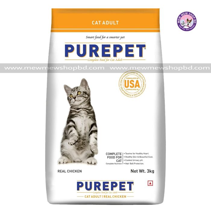 Purepet Cat Adult Food in Real Chicken 3kg