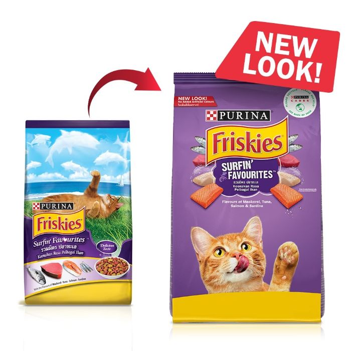 Purina Friskies Surfin Favourites Adult Dry Cat Food