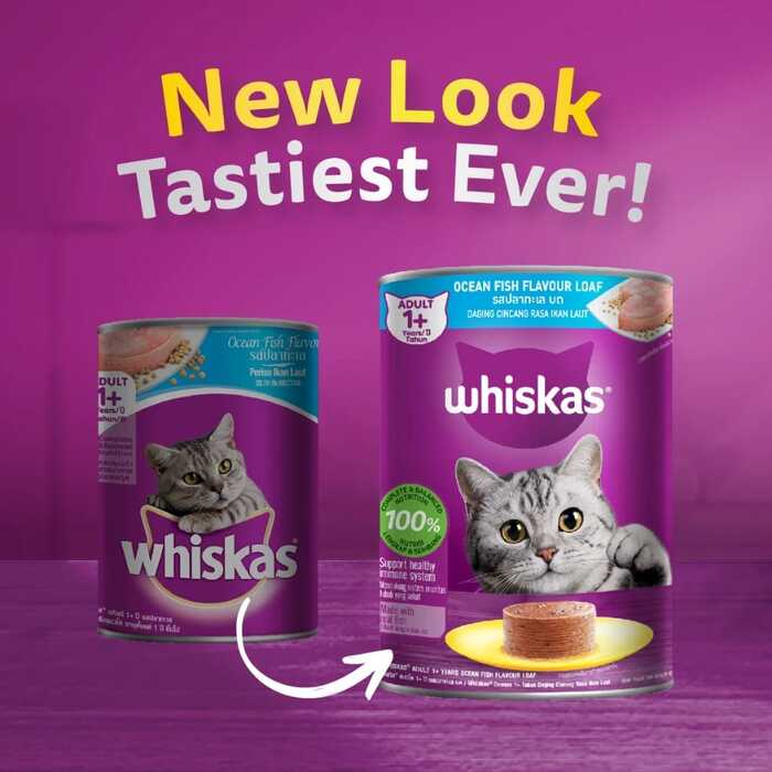 Whiskas Ocean Fish Can 400 gm