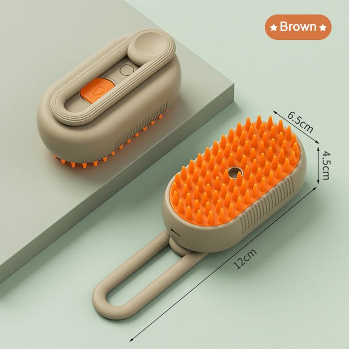 3-in-1 Electric Pet Grooming Brush Steamy Spray, Hair Removal, and Massage for Cats and Dogs