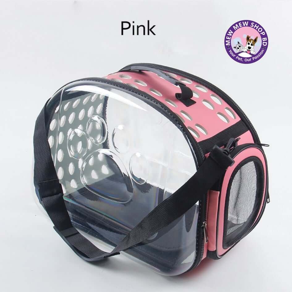 Transparent Pet Cat Carrier Travel Handbag Carry Bag