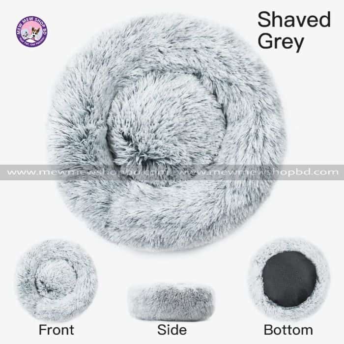 Round Plush Pet Bed House Super Premium Soft and Warm For Pets