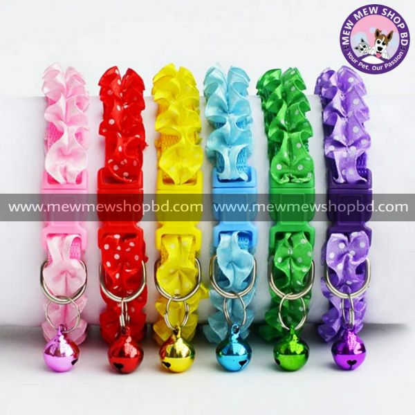 Fluffy Collar For Cat With Bell