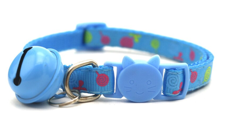 Cat Necklace Collar || Adjustable Breakaway Cat Collar With Bell Rainbow Cat Collar