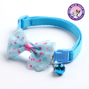 Bow Collar with Bell Cat Pet Adjustable Collar