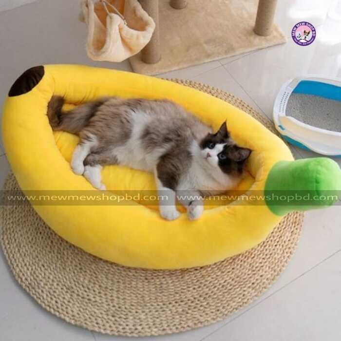 Banana Shape Bed For Cat & Dog